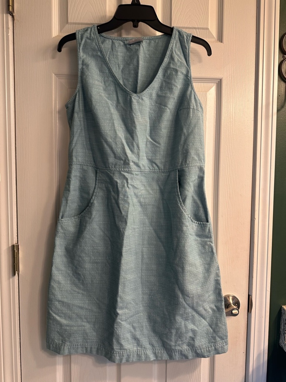 Columbia Light Blue Sleeveless A-Line Dress